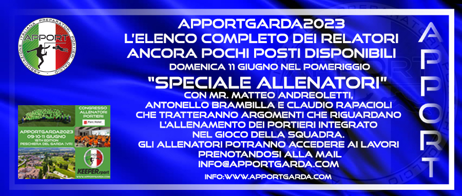 APPORTGARDA 2023 Elenco relatori e temi trattati